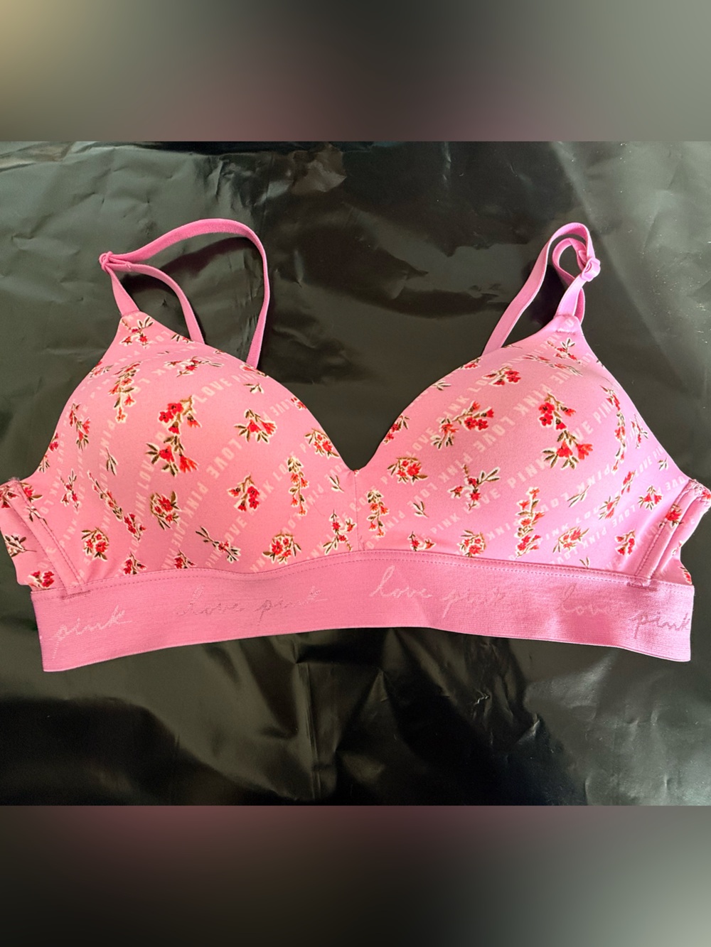 Pink Floral Wireless T-Shirt Bra VICTORIAS SECRET